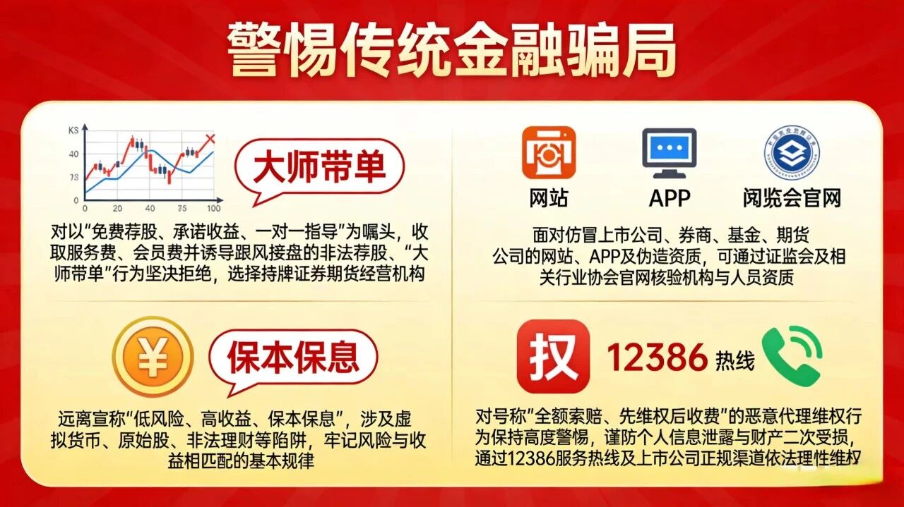 传统金融骗局防范